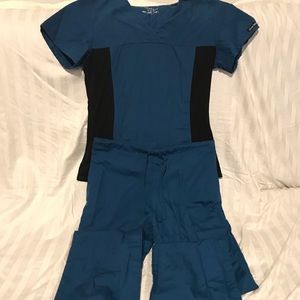 Cherokee flex scrub top pants set Tall